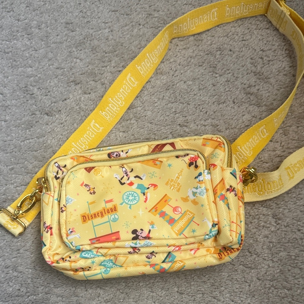 Disneyland Play in the Park Yellow Crossbody Bag